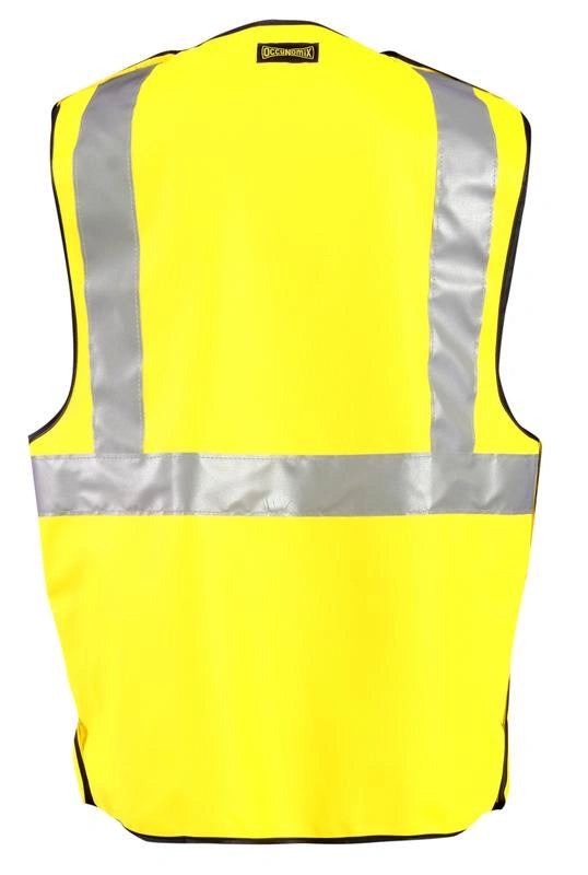 Flame Resistant Dual Certified Single Stripe 5-Pt Breakaway Solid Vest